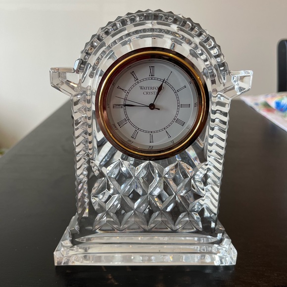Gorgeous Solid Waterford Crystal Clock! - Picture 1 of 3